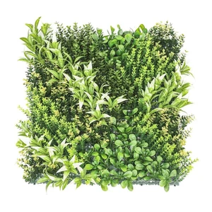 20 In. H X 20 In. W Plastic Artificial Ivy Faux Boxwood Hedge Privacy Garden Fen - Picture 1 of 8
