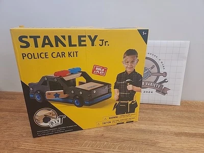 Stanley Jr. Police Car Kit, DIY Wood Building Kit Kids Toy, K096-SY - Image 1 of 4
