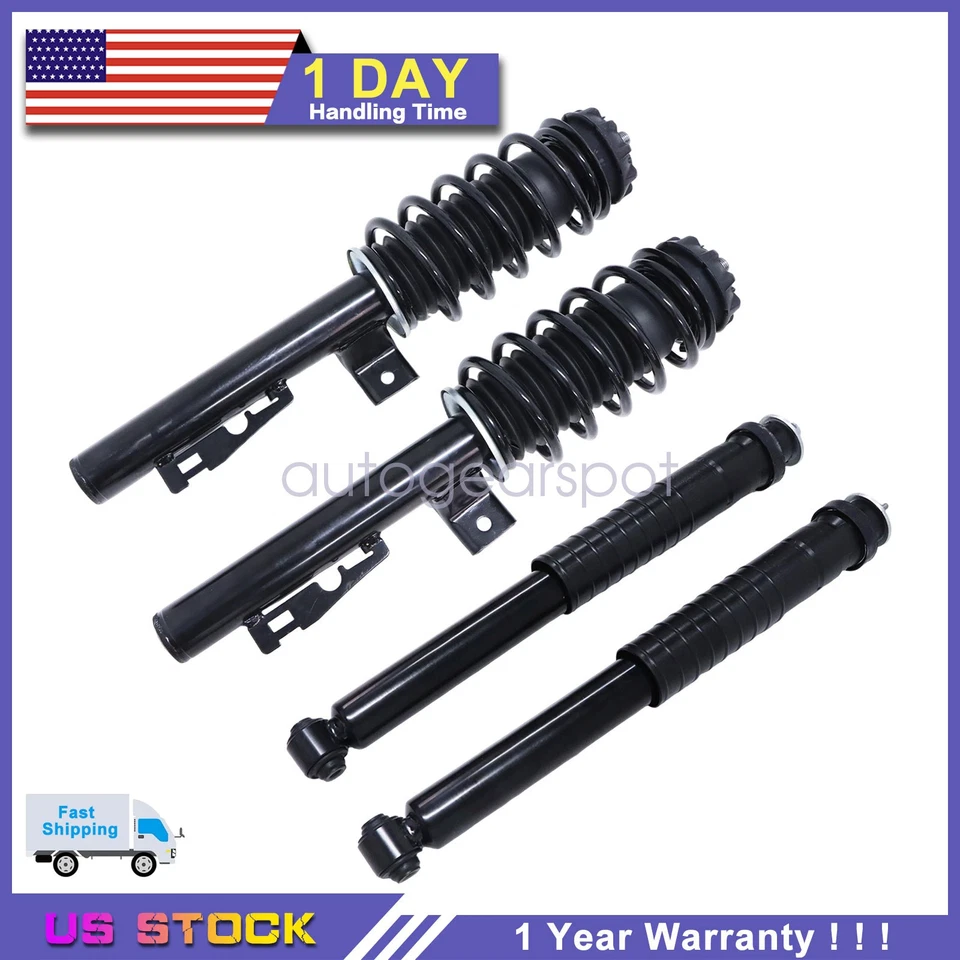 4 piezas conjuntos de puntales de amortiguador delanteros y traseros sin ADS para Smart Fortwo W451 2008-2016 Foto 1 de 4