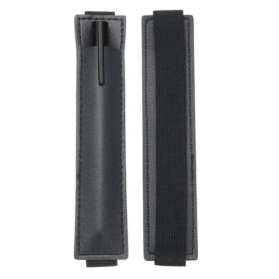 Elastic Band Strap Pen Holder Sleeve PU Leather Elastic Pencil Stylus Holder - Image 1 of 3