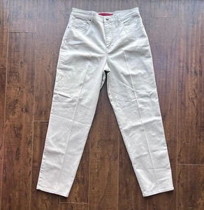 Gloria Vanderbilt Jeans Damen Petite 32 beige gerades Bein Reißverschluss Hosenschlitz Freizeithose - Bild 1 von 6