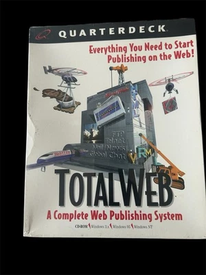 Quarterdeck TotalWeb PC CD website publishing suite authoring graphics mail tool - Image 1 of 2
