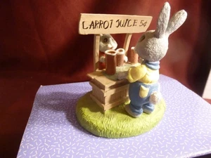 Tender Touches - "Conejos en soporte de jugo" - Tiempos para apreciar - Como nuevo en caja - Imagen 1 de 8