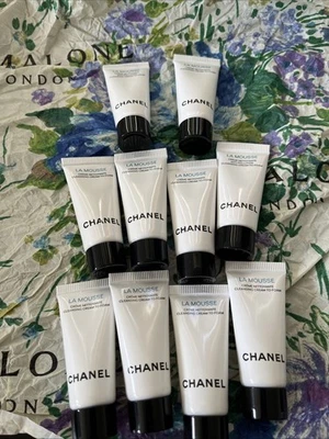 10X CHANEL LA Mousse Crema Limpiadora Anticontaminación a Espuma 5 ml/.17 oz Cada Nueva Foto 1 de 3