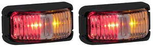 2 LED RED/AMBER MARKERS TRUCK TRAILER UTE CAB 42ARM - Picture 1 of 2