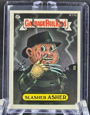 Slasher Asher 1988 Garbage Pail Kids SERIES 15  # 617  Card - Image 1 of 2