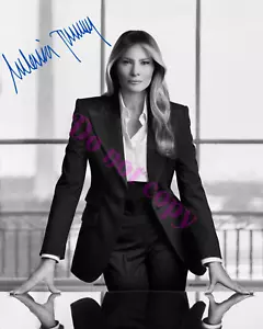Melania Trump Firmato Qualità Professionale 8x10 Ristampa - Foto 1 di 1