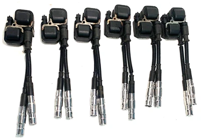 Chrysler Crossfire Mercedes CLK ML S, C, E-Class Set of 6 Ignition Coils OEM - Image 1 of 4