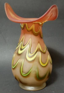 Vaso In Vetro Art Nouveau Jugendstil Di Fritz Heckert - Foto 1 di 10