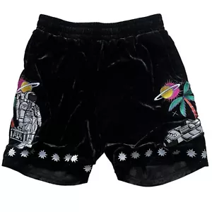 Billionaire Boys Club Size Medium Velvet Space Astronaut Embroidered Shorts - Picture 1 of 11