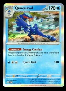 SV01: Scarlet & Violet Base Set Quaquaval #054/198 HOLO POKEMON Rare - Picture 1 of 1
