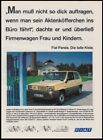 Fiat Panda - Reklame Werbeanzeige Original-Werbung 1982 (1)