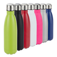 Set of 1 Stainless Steel Insulated Flask 0.5 l Vacuum Thermo Water Bottle Green