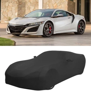 Black Indoor Car Cover Satin Stretch Dustproof For Mitsubishi-Eclipse-Suspension - Foto 1 di 12