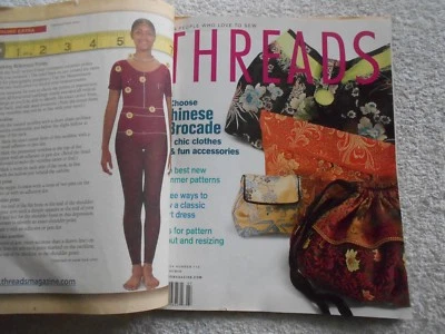 THREADS  Magazine-JULY,2004-CHOOSE CHINESE BROCADE - Image 1 of 3