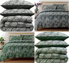 Tropical Leaf Design Jacquard Duvet Quilt Cover Set Bedding Sets / Bed Spreads
