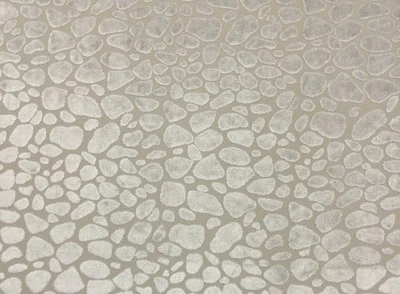 BALLARD DESIGNS LEOPARD VELVET PUTTY GRAY FURNITURE BY THE YARD 56"W - Image 1 of 4