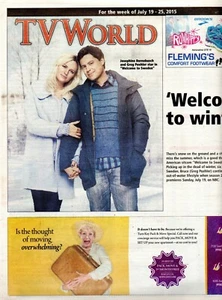 TV WORLD Magazine July 2015 Josephine Bornebusch Greg Poehler Welcome to Sweden - Foto 1 di 2