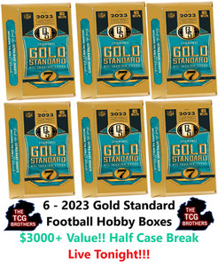 Baltimore Ravens Break #838 x6 2023 GOLD STANDARD HOBBY BOX HALF CASE