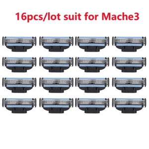 16Pcs Razor Blades for Gilette MACH 3 Shaving Trimmer Cartridges Refill Quality - Picture 1 of 12