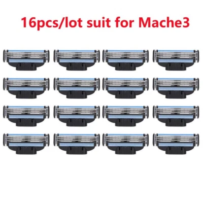 16x Cuchillas de Afeitar para Gilette MACH 3 Cartuchos Recortadora de Afeitar Calidad de Recarga Foto 1 de 4