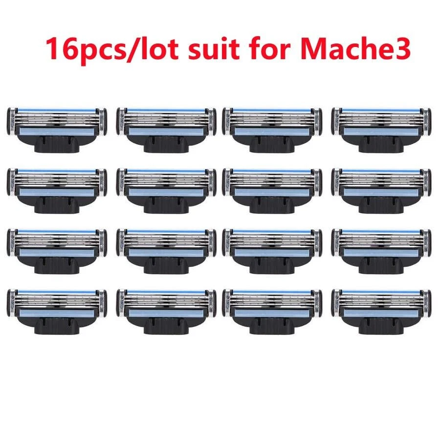 16x Cuchillas de Afeitar para Gilette MACH 3 Cartuchos Recortadora de Afeitar Calidad de Recarga Foto 1 de 4
