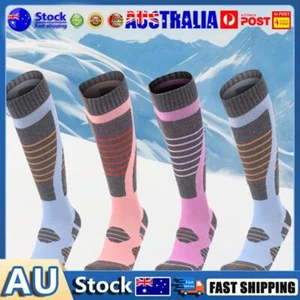 Cycling Soccer Snowboard Socks Sweat-Absorbing High Tube Stockings for Women Au - Picture 1 of 21
