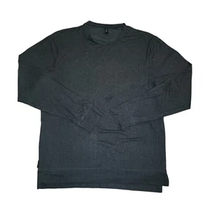 Onzie Shirt Men Large Extra Large L/XL Long Sleeve Zip Side Crewneck Gray FLAW - Picture 1 of 24