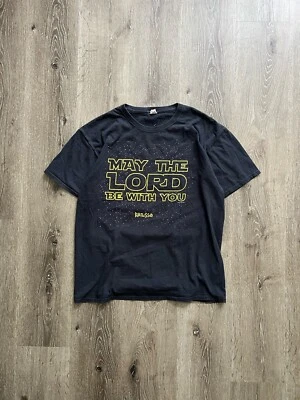 Kerusso 2014 May The Lord Be With You Christian Star Wars Men's Size L T-Shirt - Imagem 1 de 3