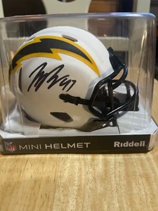 Joey Bosa Signed LA Chargers Lunar Eclipse Mini Helmet - COA - Picture 1 of 4