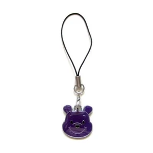 Bijou accessoire portable GSM SAC MP3 / Breloque OURSON VIOLET / Dragonne - Photo 1 sur 1