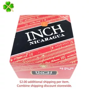 Inch Maduro No. 70 Empty Wood Cigar Box 8.25" x 7.5" x 5" - Picture 1 of 12