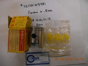 Vintage Suzuki #12110-03981 piston (+.5mm) for 80 cc,K10,K11,K15 models 1968 - Picture 1 of 3