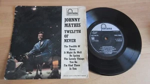 Johnny Mathis The Twelfth of Never 4-Track EP 1957 **VG/NEAR MINT* - Picture 1 of 1