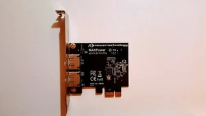 NewerTech MAXPower eSATA 6G PCIe Dual eSATA Port Erweiterungskarte - Bild 1 von 3