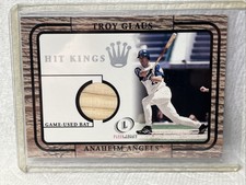 2001 Fleer Legacy Hit Kings Troy Glaus Anaheim Angels Game Used Bat Card