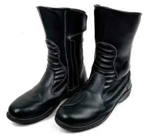 Tour Master Motorcycle Boots Leather Waterproof Mens Size 10 EXCELLENT CONDITION - Foto 1 di 9