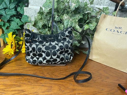 BORSA A TRACOLLA COACH MADISON SIGNATURE RASO SWINGPACK BORSA A MANO