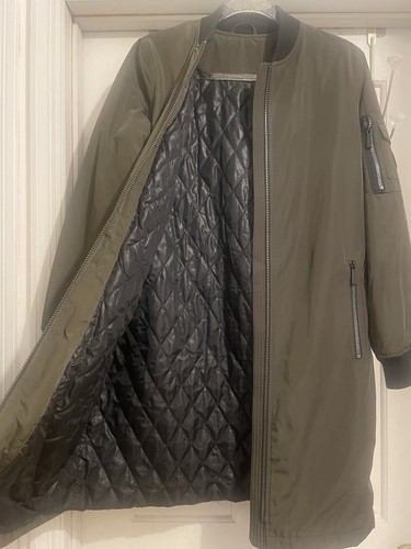 Giacca donna Michael Kors verde midi primavera autunno taglia S ottime condizioni