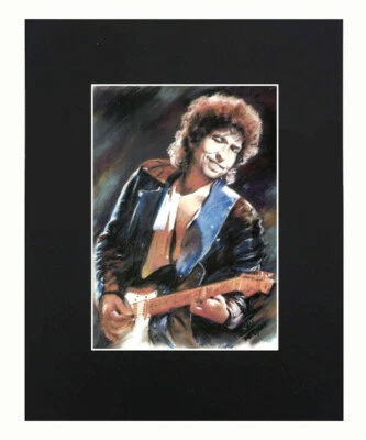 鲍勃·迪伦肖像艺术印刷图片墙迷你海报展示装饰哑光8x10 — 第 1/4 张图片