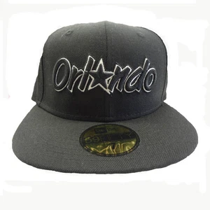 Sombrero ajustado New Era 59FIFTY NBA Orlando negro/blanco - Imagen 1 de 2