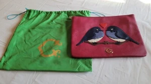 C Wonder ""Love Birds"" Reißverschlusstasche - von Christopher Burch mit Originaltasche - Bild 1 von 7