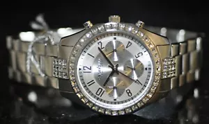 Orologio Caravelle New York Donna Quadrante Argento Cristallo Accento Acciaio 43L171 - Foto 1 di 3