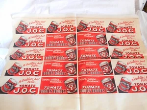 vintage advertising shop window transfers decals Canned Tomato's 1950s - Picture 1 of 4