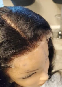 Pre Cut 100% Human Hair Bouncy Bodywave Lace Wig. - Picture 1 of 7