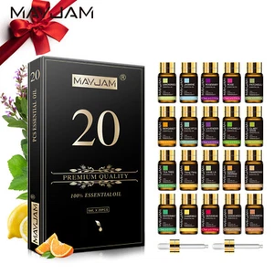 MAYJAM 20Pcs Pure Essential Oil Set Aromatherapy Gift Diffuser Fragrance Oil 5ml - Picture 1 of 11
