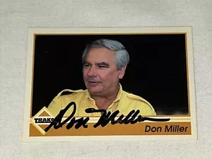 Don Miller MGD 1992 TRAKS #39 VINTAGE WINSTON CUP NASCAR autographed card - Picture 1 of 1
