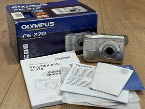 Olympus FE-270 7.1MP Silver Compact Digital Camera - Fully Tested and Working - Picture 1 of 4