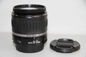 Canon EF-S 18-55mm F3.5-5.6 Autofocus Zoom Lens Caps. Full Working Order. - Foto 1 di 11