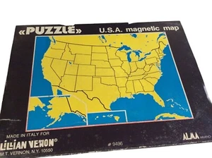 Vintage Lillian Veron U.S.A. Magnetisches Kartenpuzzle - Bild 1 von 5